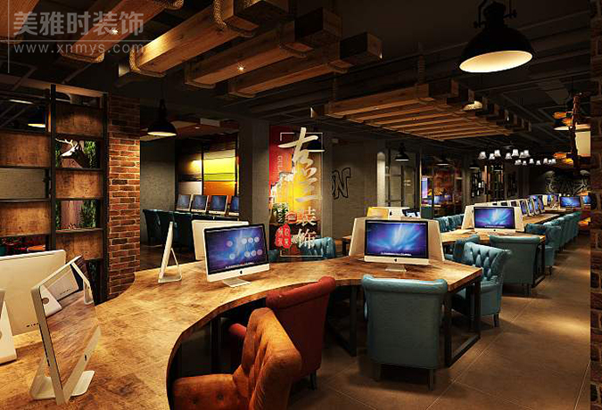 成都创意网咖装修设计方略分享